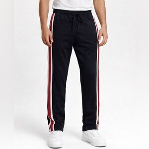 PacSun black with red stripe track pants sweatpants men’s small